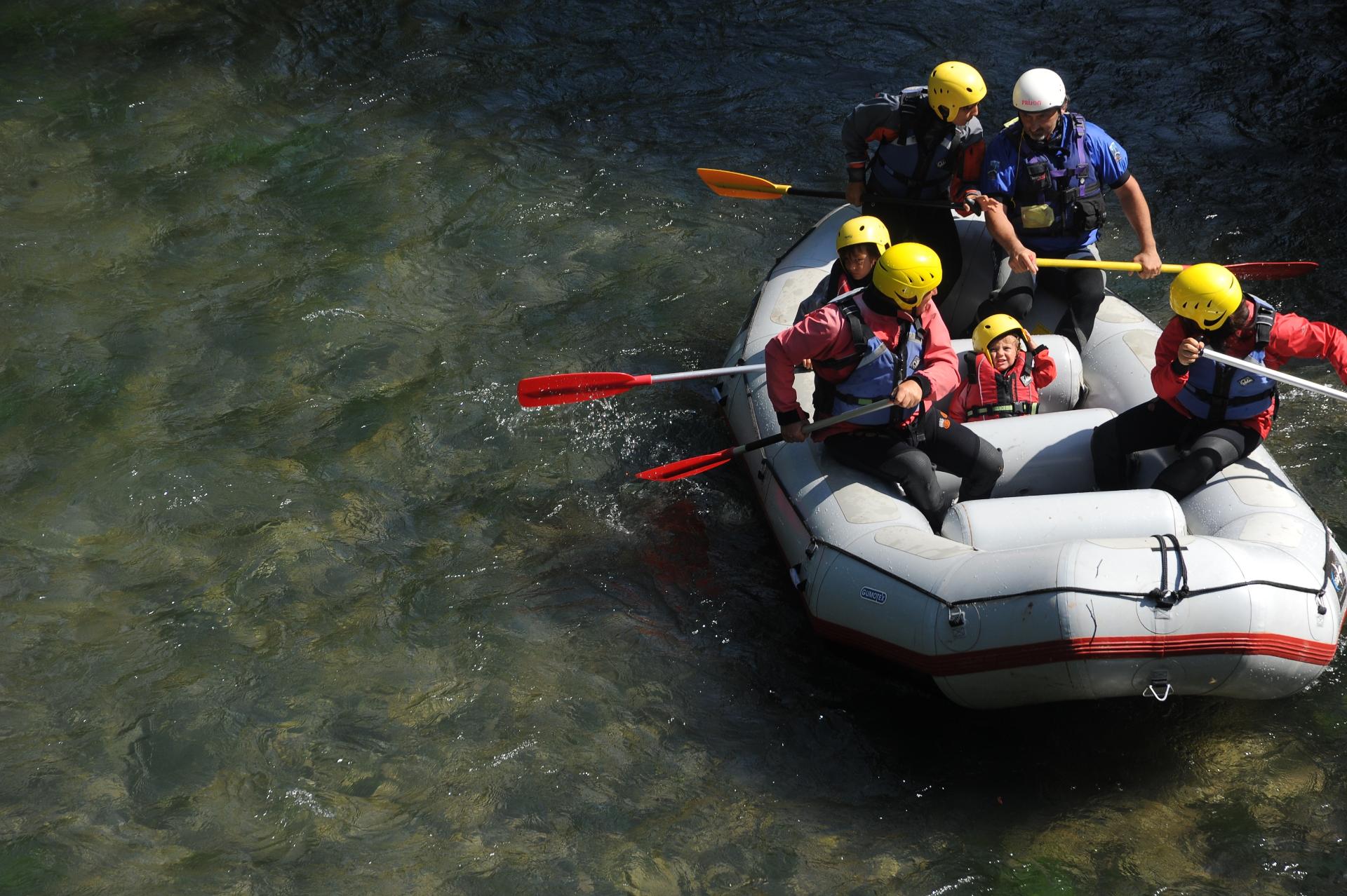Rafting in the Park of the Nera river, between the towns of Ferentillo and Arrone
